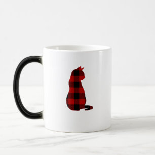 Caneca Mágica Cat Buffalo Check Pattern Mug