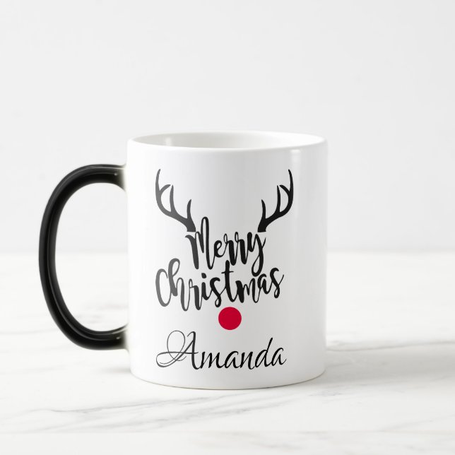 Caneca Mágica Ceifador de natal personalizado (Esquerda)
