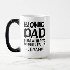 Caneca Mágica Celebração Bionic de substituição do joelho do Pai
