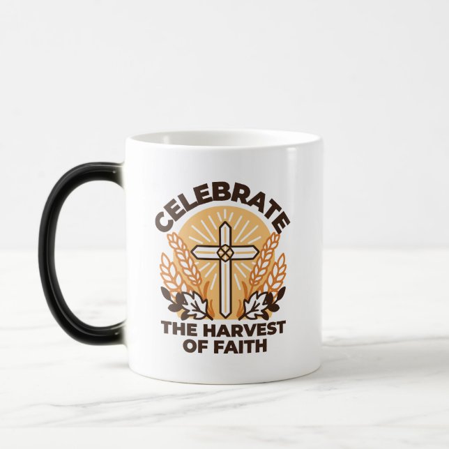 Caneca Mágica Celebração da Faith Harvest - Arte Inspiradora (Esquerda)