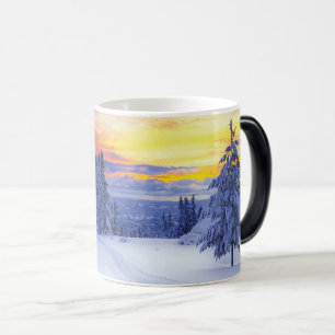 Caneca Mágica Cenário de inverno