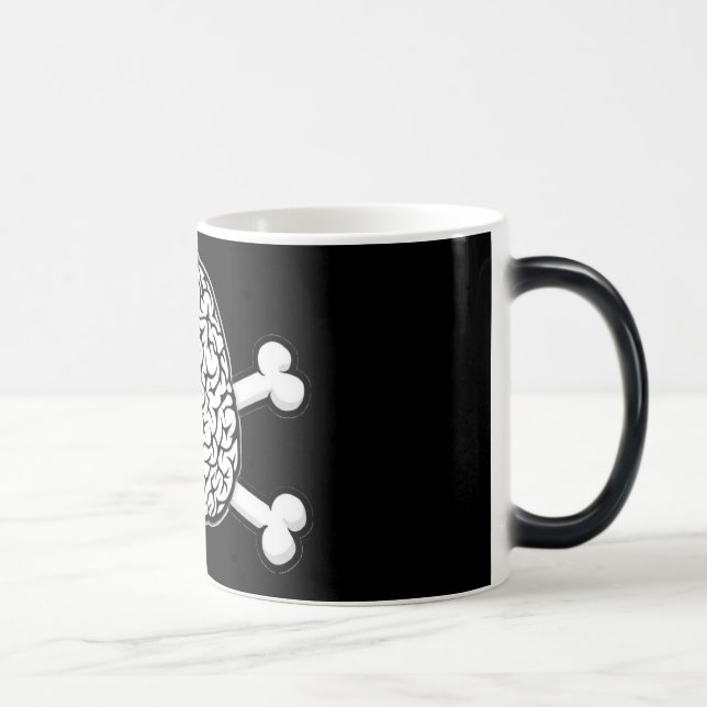 Caneca Mágica Cérebro com Crossbones Mug (Direita)