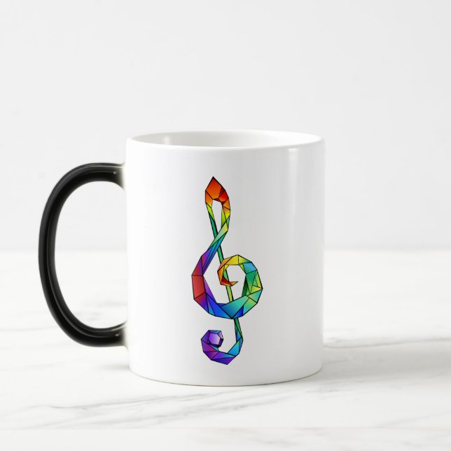 Caneca Mágica Cérebro de chave musical arco-íris (Esquerda)