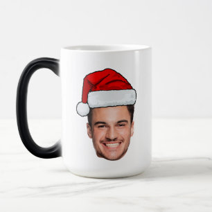 Caneca Mágica Chapéu de Papai Noel com Foto Personalizada de Nat