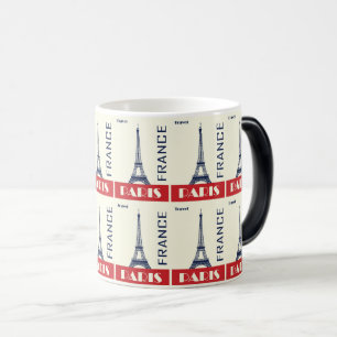 Caneca Mágica Charm parisiense - Trabalho de arte de Viagem retr
