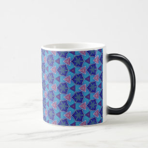 Caneca Mágica Chávena MUG Jimette Desenho azul de lilás rosa