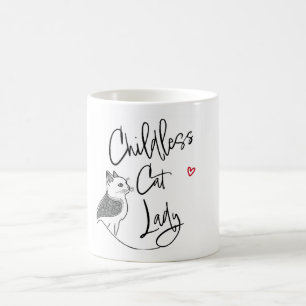 Caneca Mágica Childless cat Lady travel mug