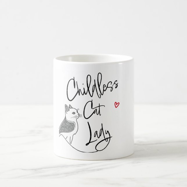 Caneca Mágica Childless cat Lady travel mug (Centro)