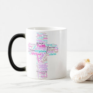 Caneca Mágica Christian Cross Cloud Art Mug