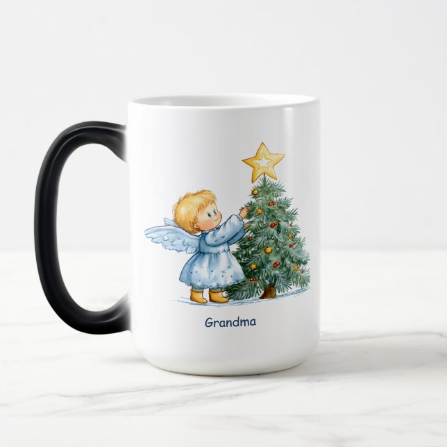 Caneca Mágica Christmas Angel Sweet  Heartfelt Personalize (Esquerda)