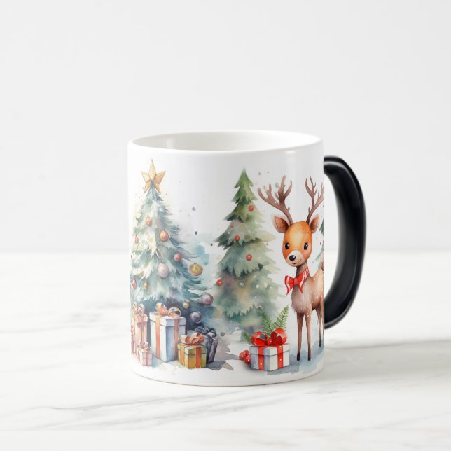 Caneca Mágica Christmas Holiday Wrap (Frente Esquerda)