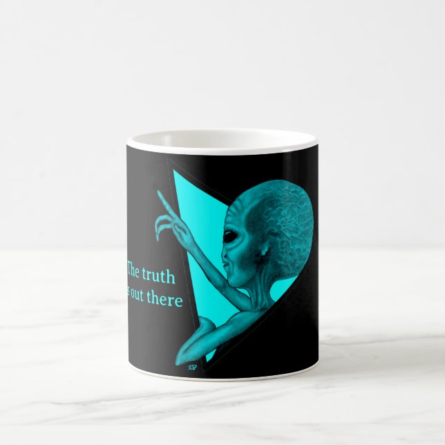 Caneca Mágica Cinza, a verdade está lá fora (Centro)