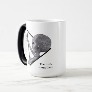 Caneca Mágica Cinza, a verdade está lá fora