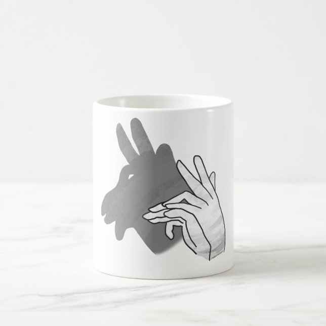 Caneca Mágica Cinza Hand Silhouette Billy Goat (Centro)