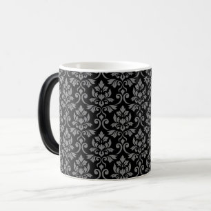 Caneca Mágica Cinzas da cor damasco de Feuille no preto