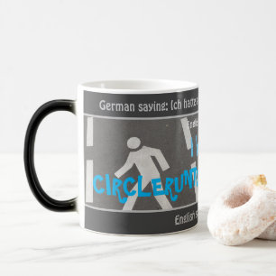 Caneca Mágica CIRCLERUNTOGETHERBREAK - bobo traduzido alemão!