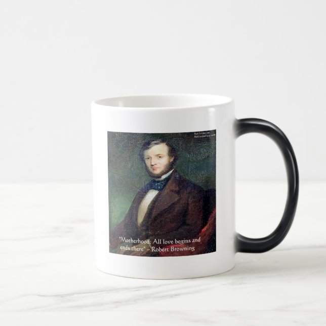 Caneca Mágica Citação da maternidade Robert Browning (Direita)