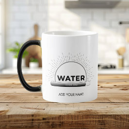 Caneca Mágica Citação de Água do Sol Radiante com Barra de Bom D