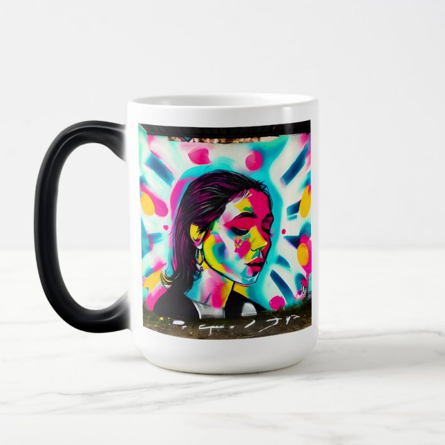 Caneca Mágica Citação Inspirativa | GRAFITE (Esquerda)