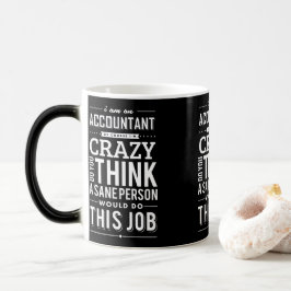 Caneca Mágica Citações do sarcasmo eu sou contador naturalmente