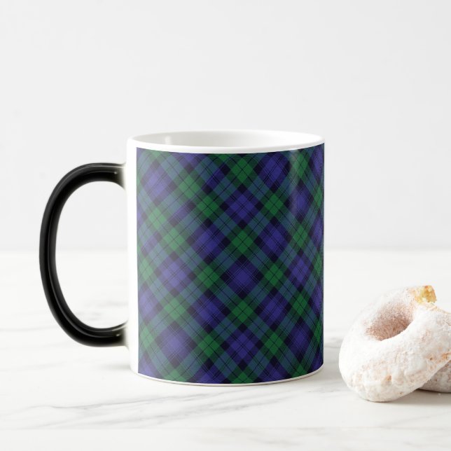 Caneca Mágica Clan Campbell Black Watch Scottish Tartan (Com Donut)
