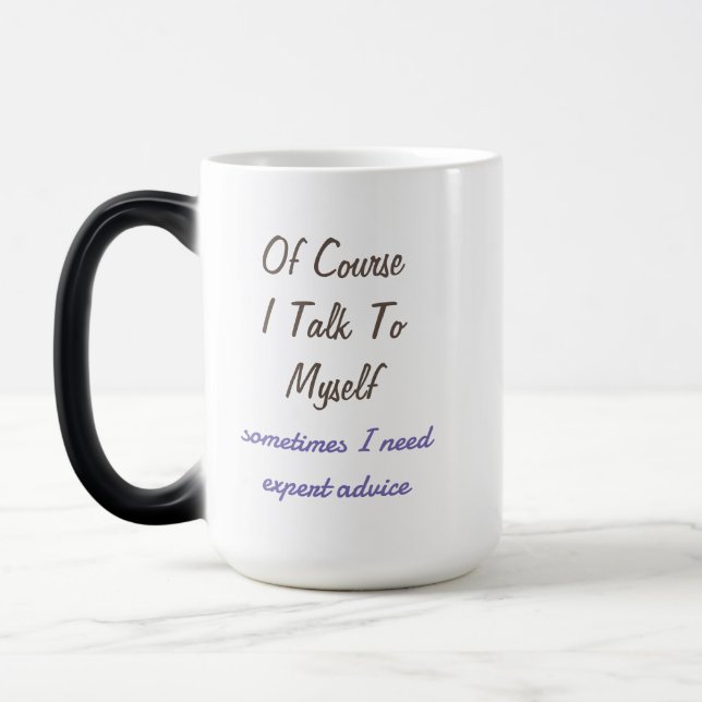 Caneca Mágica Claro que é engraçado dizer que falo comigo mesmo (Esquerda)