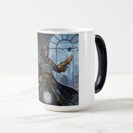 Caneca Mágica Clockwork Cósmica Mage Fantasy Sci-Fi Art
