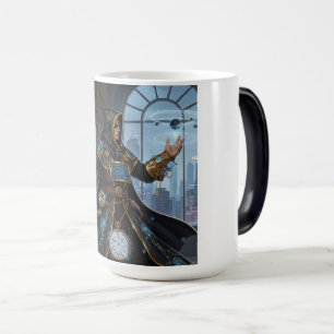 Caneca Mágica Clockwork Cósmica Mage Fantasy Sci-Fi Art
