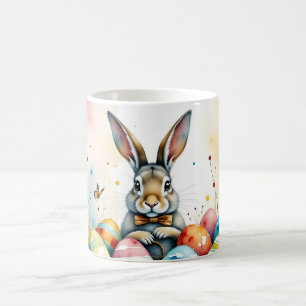 Caneca Mágica Coelhinho da Páscoa Fofo com Ovos Pintados Colorid