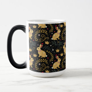 Caneca Mágica Coelhos Rei e Rainha de Copas