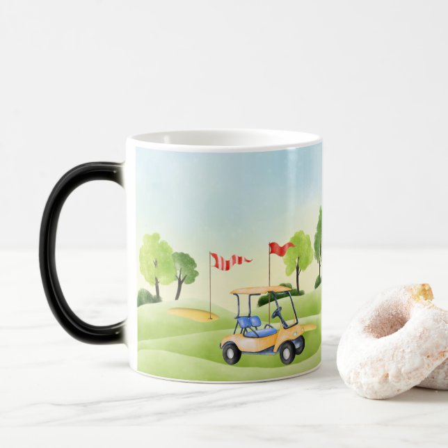 Caneca Mágica Coffee Mug de Golfer (Com Donut)