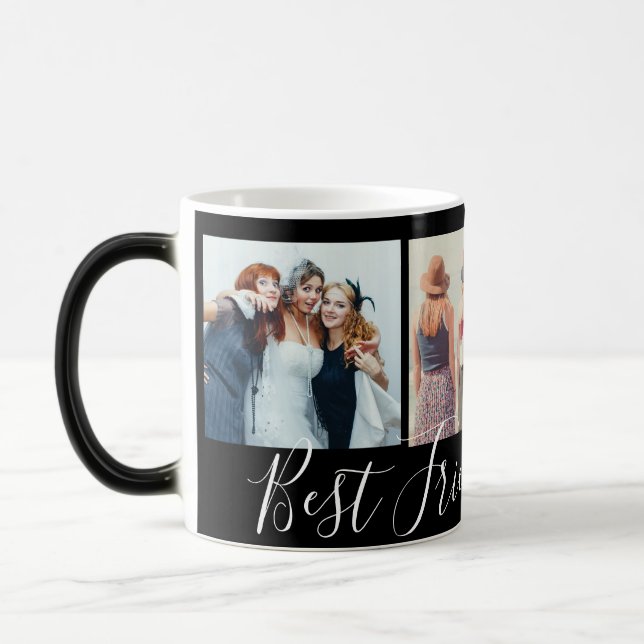 Caneca Mágica Colagem de Fotos dos Melhores Amigos para Sempre (Esquerda)