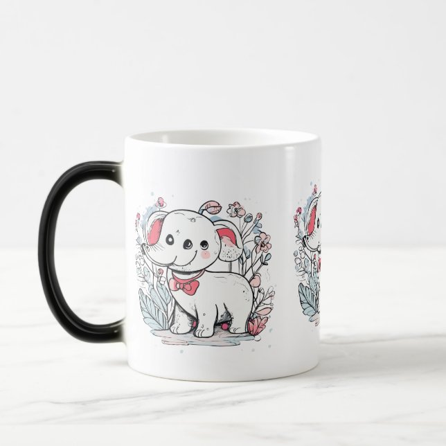 Caneca Mágica Coleção De Animais Cutes - Mug Morphing 11 Oz (Esquerda)