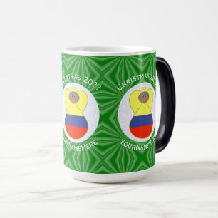Caneca Mágica Colombiana Flag Abuela Christmas Angel Personalize