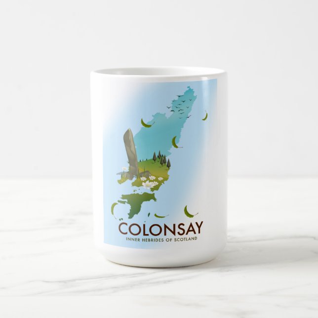 Caneca Mágica Colonsay Hébridas Interiores da Escócia poster de  (Center)