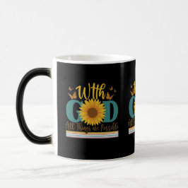 Caneca Mágica Com Deus todas as coisas são possíveis