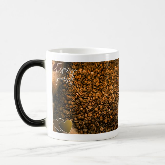 Caneca mágica com tema de café  (Esquerda)