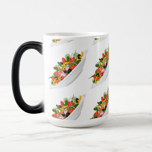 Caneca Mágica Coma mais plantas com cartazes de motivação de sal
