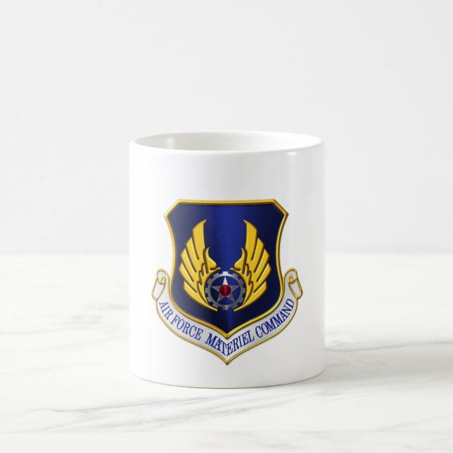 Caneca Mágica Comando de Material da Força Aérea Personalizado (Centro)