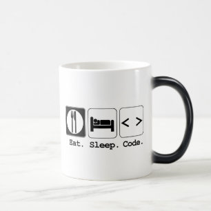 Caneca Mágica comer dormir programar