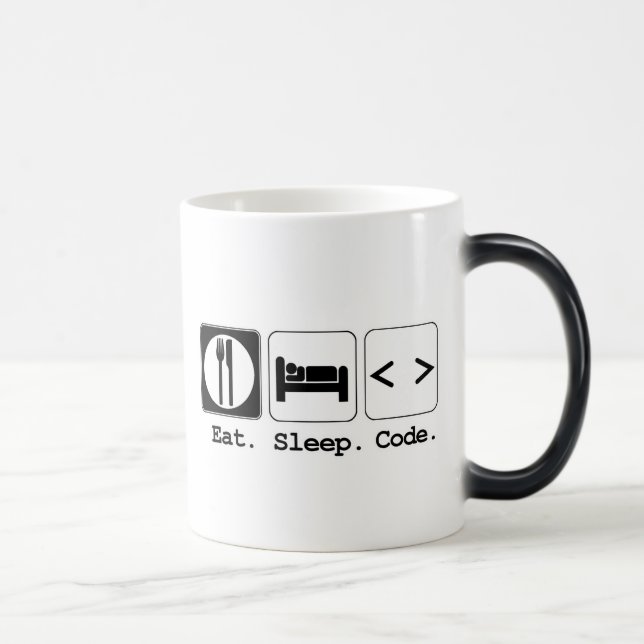 Caneca Mágica comer dormir programar (Direita)