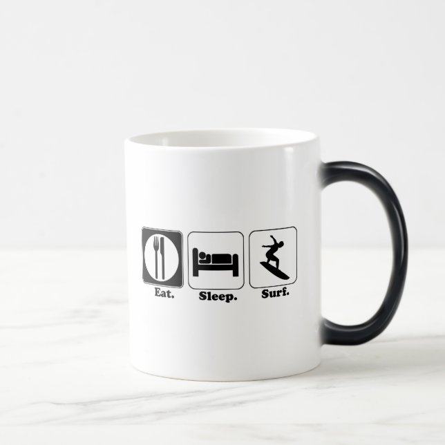 Caneca Mágica comer surf de repouso (Direita)