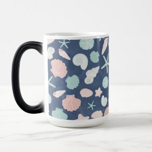 Caneca Mágica Conchas Costeiras Praia & Design Oceânico