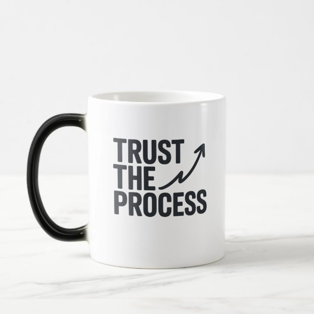 Caneca Mágica Confiar No Processo | Mug Morphing Motivational (Esquerda)