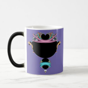 Caneca Mágica Conjunto de Mandelbrot Multicolor em Estilo de Art