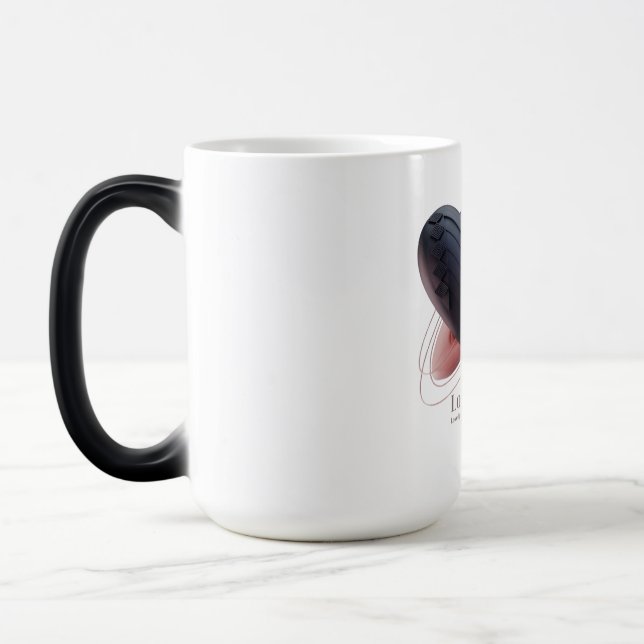 Caneca Mágica Corações de Amor Moderno (Esquerda)