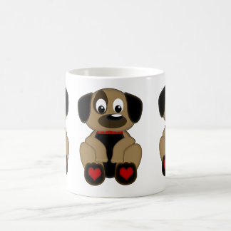Caneca Mágica Corações do cachorrinho