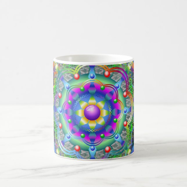 Caneca Mágica Cores do Universo Mandala (Centro)