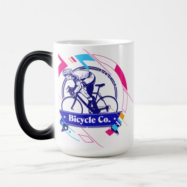Caneca Mágica Corredor de Bicicleta Retro  (Esquerda)