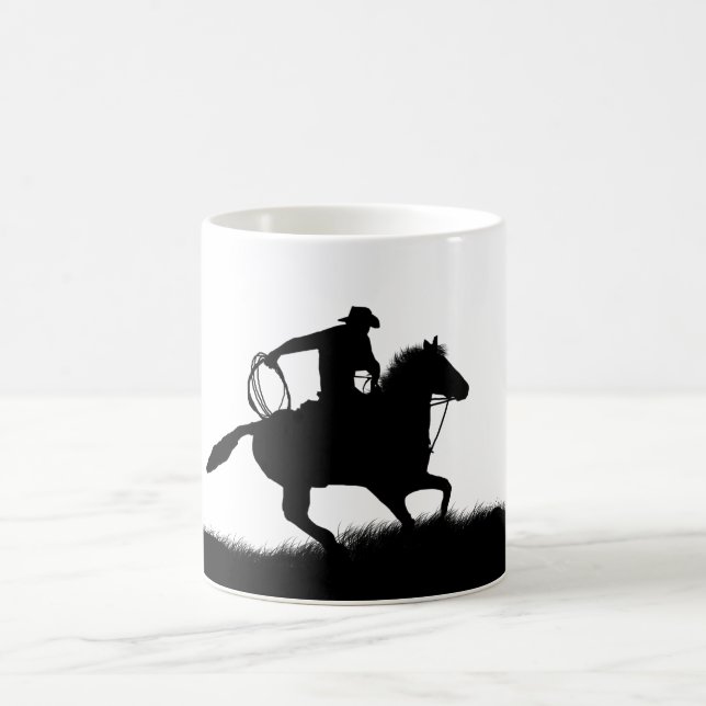 Caneca Mágica Cowboy Ocidental do País, Coffee Roping (Centro)